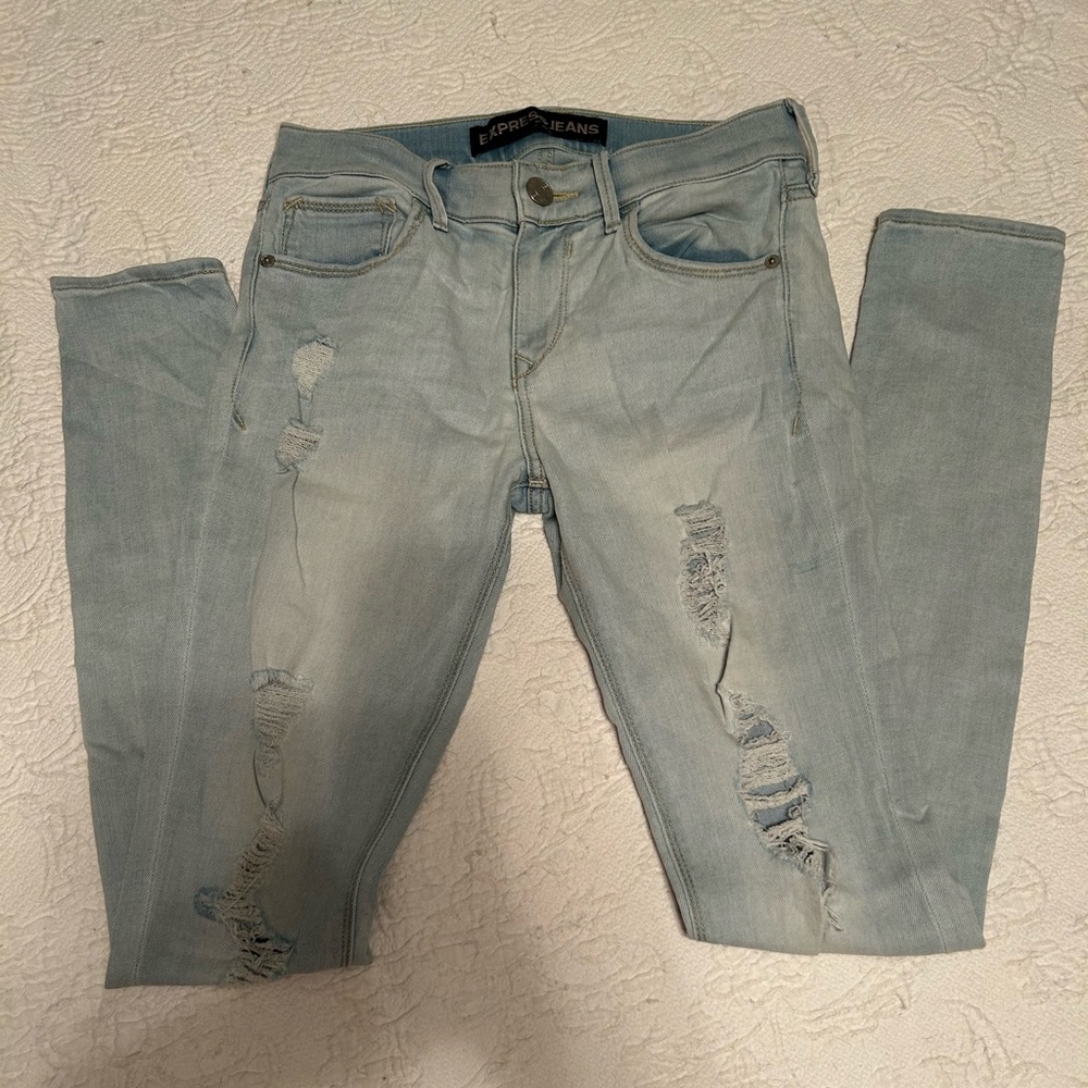 Express distressed Supersoft legging